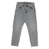 CARHARTT Mens Jeans Grey Regular Straight Denim Medium W30 L28 Casual Zip