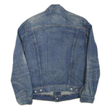 LEVI'S Mens Blue Denim Jacket M Cotton Blend Button Closure Classic Fit Plain