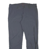 MAIER Mens Polyester Blend Blue Regular Straight Trousers W38 L32 Outdoor Casual