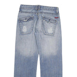 REPLAY Mens Regular Blue Denim Rinse Jeans W32 L31 Classic Button Cotton Blend