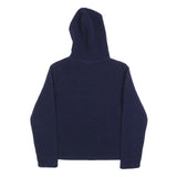 FILA Womens Navy Blue Logo Hoodie Hooded Sweatshirt S Polyester Blend Casual