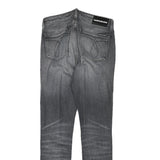 Calvin Klein Womens Jeans Black Slim Skinny Denim Medium W26 L27 Stylish Zip