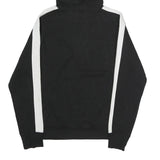 FILA Mens Black & White Logo Hoodie M Cotton Casual Streetwear Sweatshirt