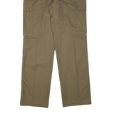 IN LINE COLLECTION Womens Regular Beige Cargo Trousers W31 L31 Polyester Blend