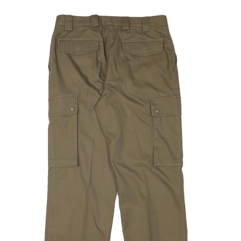 IN LINE COLLECTION Womens Regular Beige Cargo Trousers W31 L31 Polyester Blend