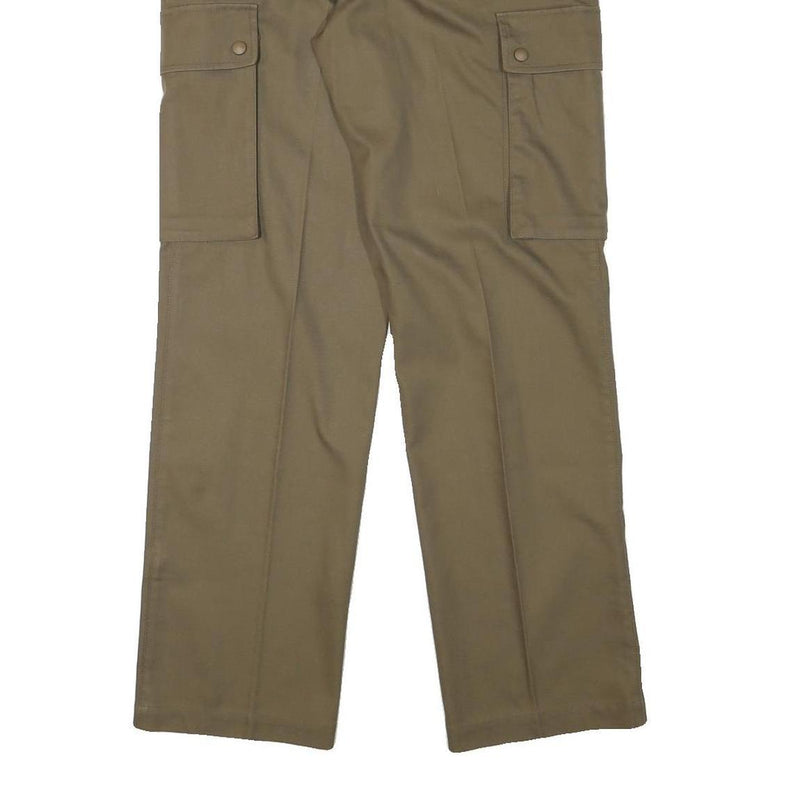 IN LINE COLLECTION Womens Regular Beige Cargo Trousers W31 L31 Polyester Blend