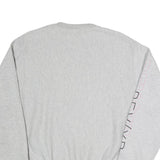 CHAMPION Mens Grey Crew Neck M REVXP Graphic Sweatshirt Cotton Blend Pullover