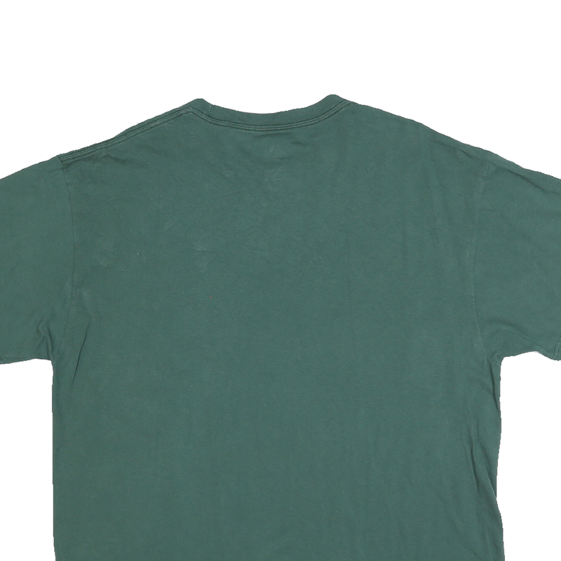 MAJESTIC Mens Green Green & Yellow Packers Graphic T-Shirt XL Short Sleeve Crew