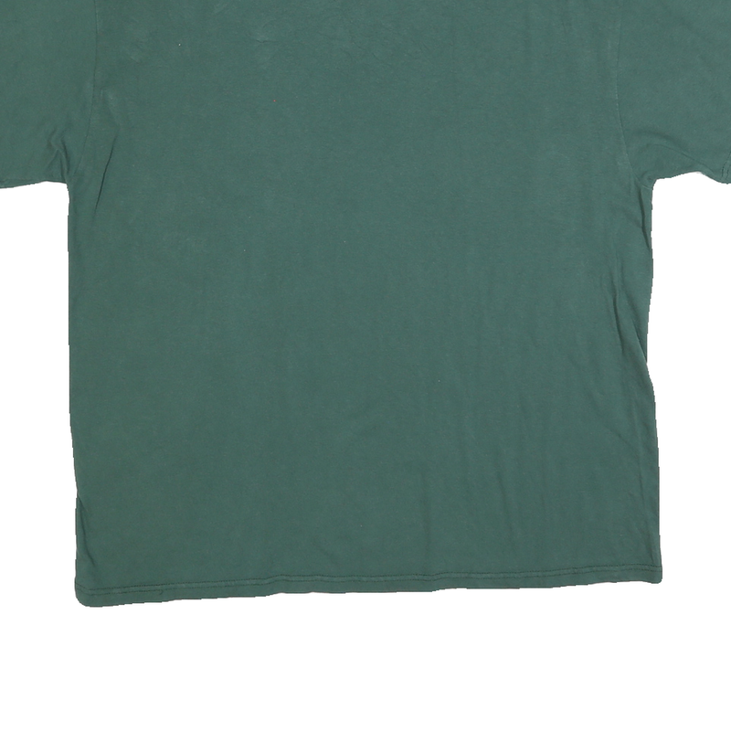 MAJESTIC Mens Green Green & Yellow Packers Graphic T-Shirt XL Short Sleeve Crew