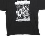 NOE'S ARK Mens Black Graphic T-Shirt M Short Sleeve Crew Neck Unique Print