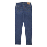 LEVI'S Womens Blue Slim Skinny Denim W27 L29 Zip Cotton Blend Jeans Fashion