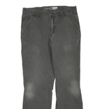 CARHARTT Mens Jeans Grey Regular Straight Denim Medium W34 L31 Workwear