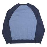 TOMMY HILFIGER Mens Blue & Navy Crew Neck 2XL Cotton Blend Sweatshirt Casual