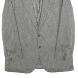 REDI Mens Black & White Classic Jacket M Cashmere Blend Herringbone Pattern