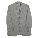 REDI Mens Black & White Classic Jacket M Cashmere Blend Herringbone Pattern