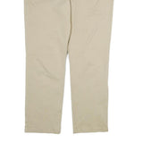 TOMMY HILFIGER Mens Cotton Beige Regular Straight Trousers W34 L30 Casual