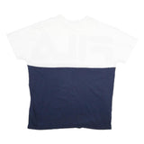 FILA Mens White & Navy Graphic T-Shirt XL Short Sleeve Crew Neck Cotton