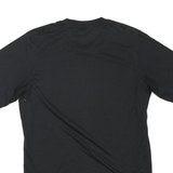 ADIDAS Mens Black Graphic T-Shirt M Short Sleeve Crew Neck Sports Cotton Blend