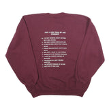 RUSSELL ATHLETIC Mens Maroon Crew Neck 2XL Sweatshirt NSSLHA Print