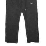 LEVI'S 501 Mens Jeans Black Classic Straight Denim Dark W34 L27 Button Closure