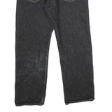 LEVI'S 501 Mens Jeans Black Classic Straight Denim Dark W34 L27 Button Closure