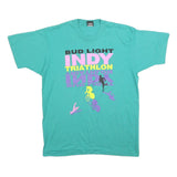 SCREEN STARS BEST Mens Blue Graphic T-Shirt L Short Sleeve Crew Neck Bud Light