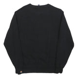 ELLESSE Mens Black Cotton Blend Crew Neck M Sweatshirt Logo Print Casual