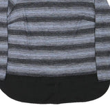 BONITA Womens Grey & Black Striped Pattern Cotton Blend Jumper Round Neck Basic