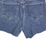 LEVI'S Womens Denim Blue Cotton Shorts XS W26 Raw Hem Casual