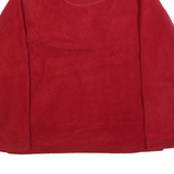 TAG TEK Mens Red Plain Pullover Crew Neck Basic Knit S Zipped Pockets Jumper