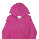 CHAMPION Girls Pink Hoodie M Cotton Blend Casual Pullover Sweatshirt