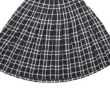 PENDLETON Womens Blue Pleated Midi Wool Skirt S Tartan Pattern Classic Style