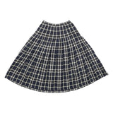 PENDLETON Womens Blue Pleated Midi Wool Skirt S Tartan Pattern Classic Style