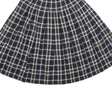 PENDLETON Womens Blue Pleated Midi Wool Skirt S Tartan Pattern Classic Style
