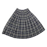 PENDLETON Womens Blue Pleated Midi Wool Skirt S Tartan Pattern Classic Style