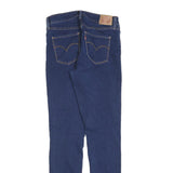 LEVI'S Womens Slim Blue Denim Slim Jeans W30 L32 Classic Cotton Blend Zip