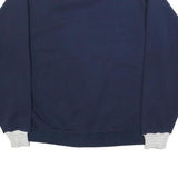 BEEZIL Womens Blue & White Colorado Pullover Sweatshirt L Rocky Mountain Graphic