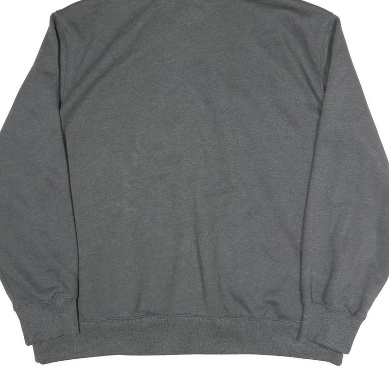 CARHARTT Mens Grey Newpark 1/4 Zip Hoodie 2XL Workwear Sweatshirt