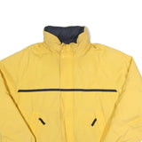 NAUTICA Mens Yellow & Navy Reversible Zip Jacket L Polyamide Blend