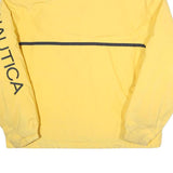 NAUTICA Mens Yellow & Navy Reversible Zip Jacket L Polyamide Blend