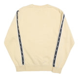 NIKE Mens Beige & Black Sweatshirt Crew Neck S Cotton Blend Sportswear