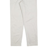 RIDERS Mens Cotton Blend White Regular Fit Straight Leg Trousers W28 L30 Casual