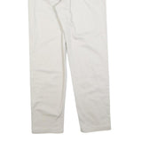 RIDERS Mens Cotton Blend White Regular Fit Straight Leg Trousers W28 L30 Casual