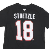 FANATICS Mens Black NHL Graphic T-Shirt M Short Sleeve Crew Neck Stuetzle 18