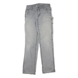 CARHARTT Womens Cotton Blend Grey Regular Straight Trousers W28 L33 Workwear