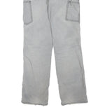 CARHARTT Womens Cotton Blend Grey Regular Straight Trousers W28 L33 Workwear