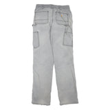 CARHARTT Womens Cotton Blend Grey Regular Straight Trousers W28 L33 Workwear