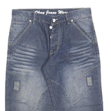 OKAY JEANS Mens Shorts Blue Denim Casual Style M W32 Button Fly Comfortable Fit