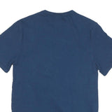 CHAMPION Mens Blue S Short Sleeve Crew Neck Logo T-Shirt Cotton Blend