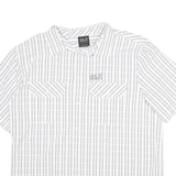 JACK WOLFSKIN Mens White & Grey Check Shirt XL Outdoor Casual Lightweight